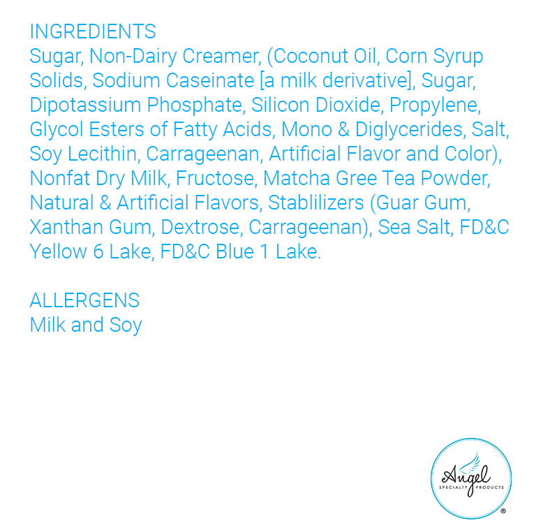 MATCHA GREEN TEA - PREMIUM SOFT SERVE MIX