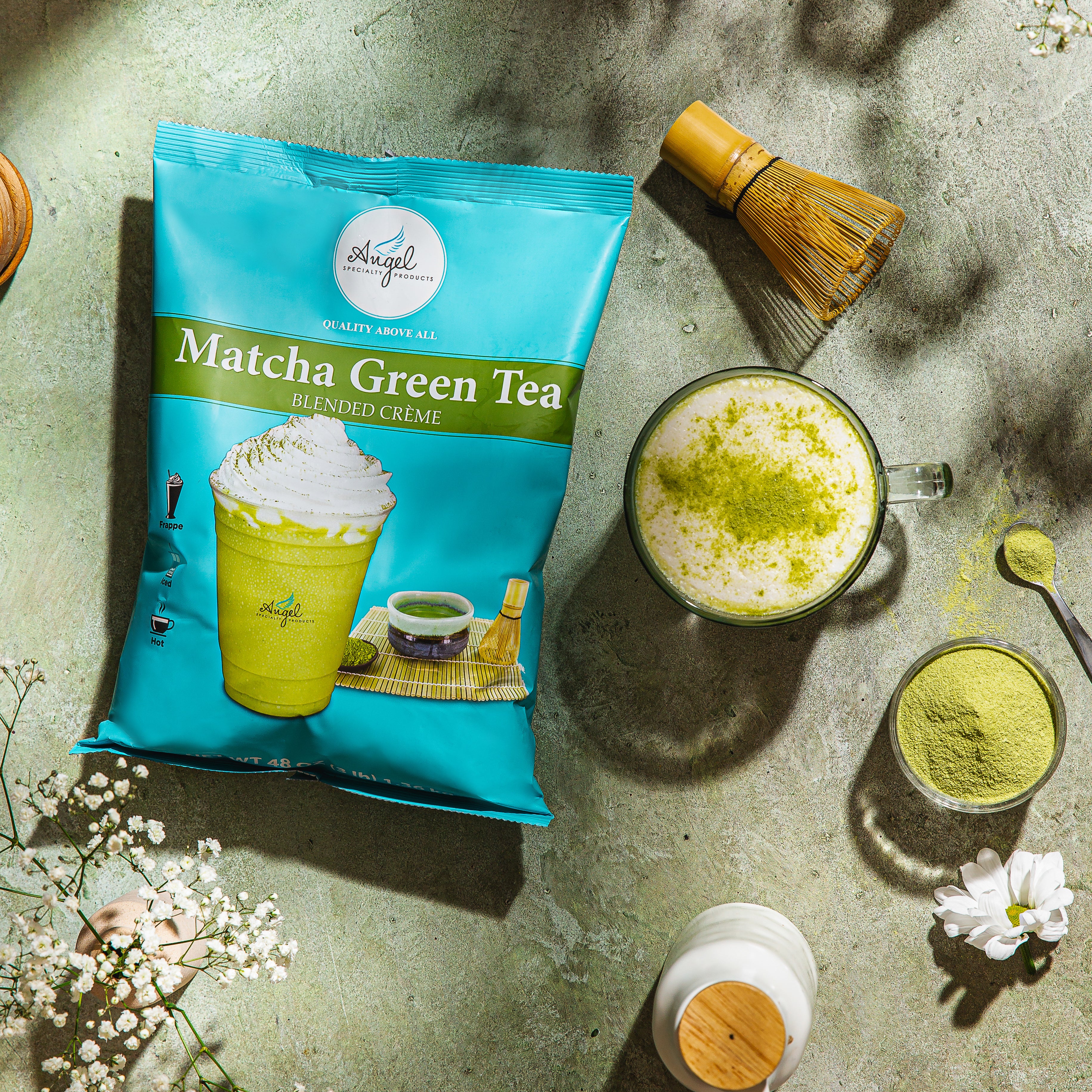 （新品未使用）チルウィッチ　Matcha 3枚 Two Leaves Chef's Matcha Green Cat Culinary Matcha 57 g Bag テーブル用品