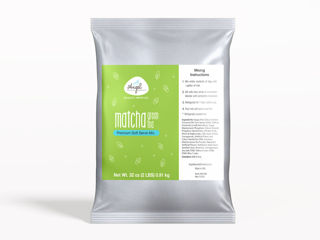 MATCHA GREEN TEA - PREMIUM SOFT SERVE MIX – Angel Specialty Products